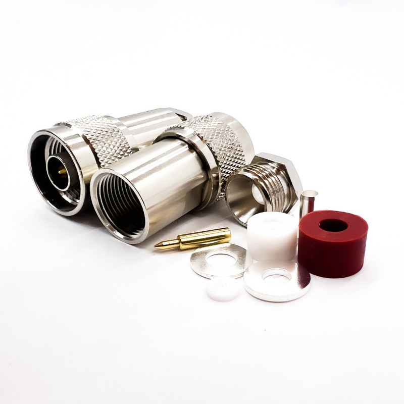 Роз'єм N-Type Male на кабель RG-58 під пайку