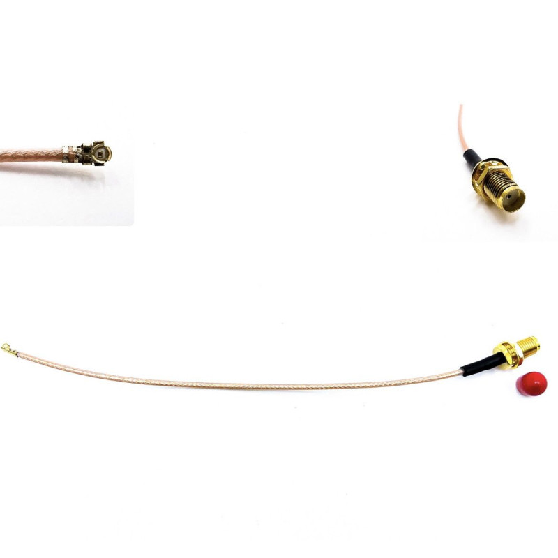 Пігтейл SMA-Female - UFL ВЧ кабель перехідник RG 178 20 см