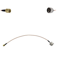 Пігтейл RP-SMA-Male - N-Type-Male ВЧ кабель перехідник RG316 довжина 30 см Пігтейл RP-SMA-Male - N-Type-Male ВЧ кабель перехідник RG316 довжина 30 см