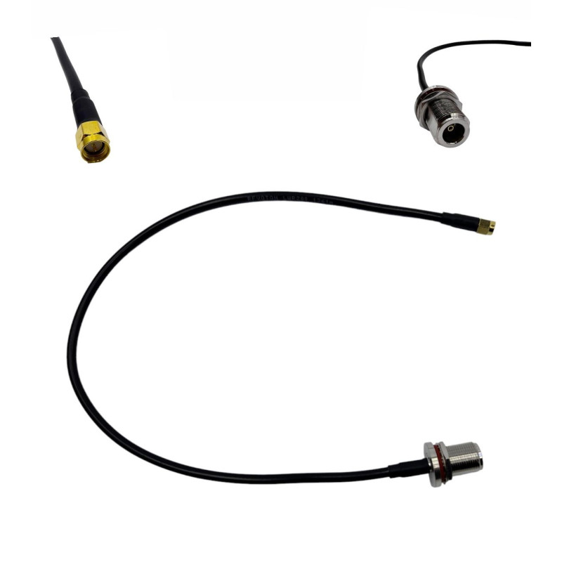 Пігтейл SMA-Male - N-Type-Female ВЧ кабель перехідник LMR200 50 см