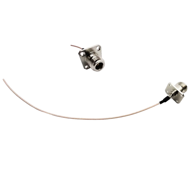 Пігтейл N-Type-Female - No connector ВЧ кабель перехідник RG178 25 см