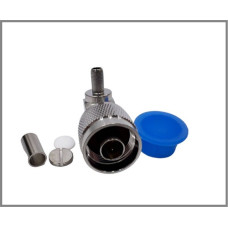 Роз'єм N-Type Male на кабель RG-58 під обтиск, кутовий Роз'єм N-Type Male на кабель RG-58 під обтиск, кутовий