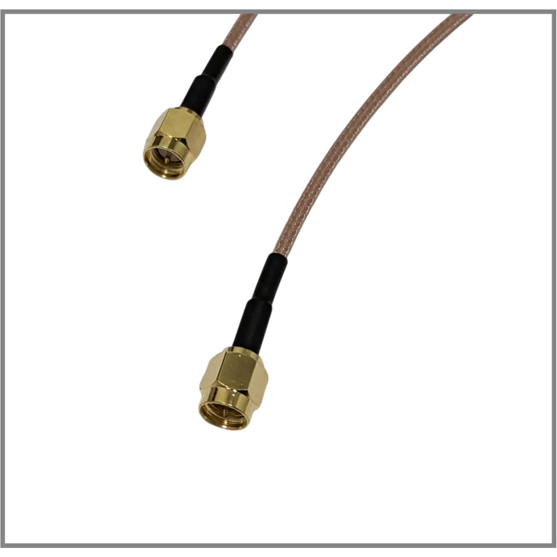 Пигтейл SMA-Male – SMA-Male ВЧ кабель-переходник RG316, длина 30 см.