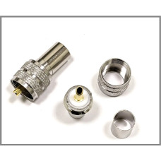 Роз'єм UHF-Male (PL259) на кабель RG-8/LMR400 під обтиск Роз'єм UHF-Male (PL259) на кабель RG-8/LMR400 під обтиск