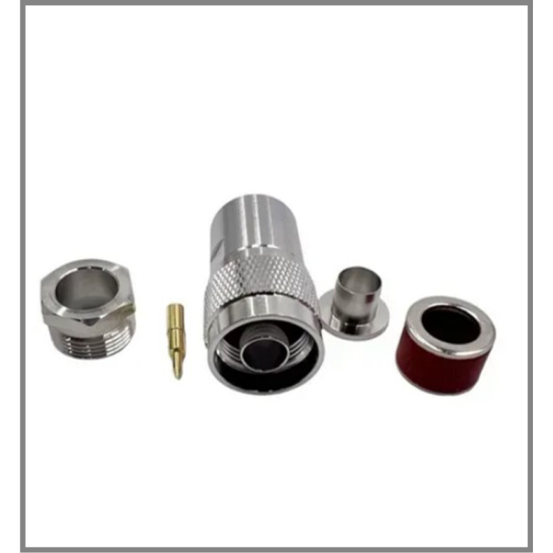 Разъем N-Type-Male на кабель RG-8/LMR400 под пайку