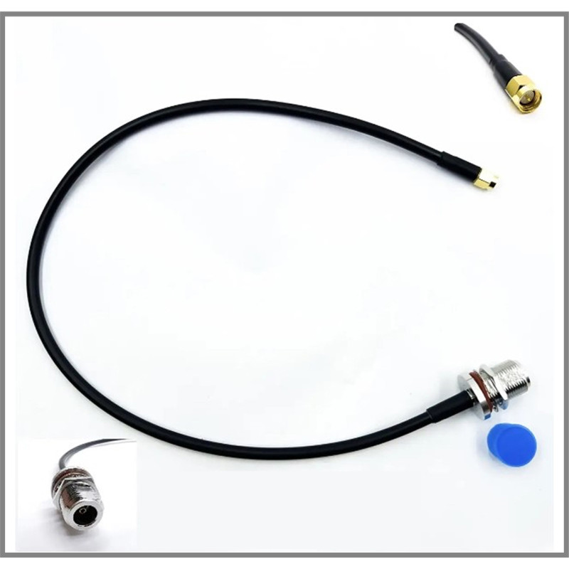 Пигтейл SMA-Male - N-Type-Female ВЧ кабель переходник RG223 50 см