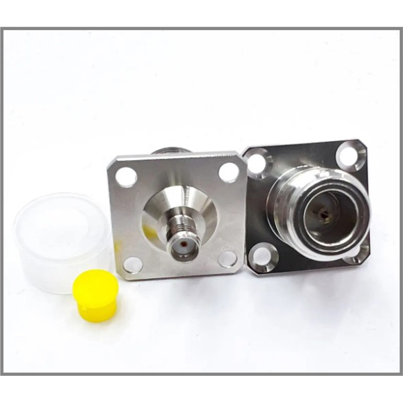 Переходник N-Type-Female - SMA-Female (коннектор мама - мама) фланцевый