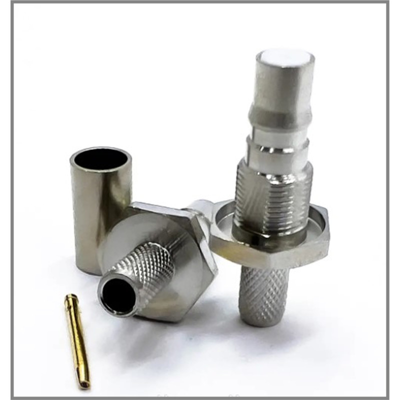 Роз'єм QMA-Female на кабель RG-58 під обтиск