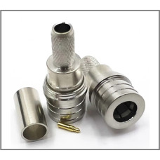 Роз'єм QMA-Male на кабель RG-58 під обтиск