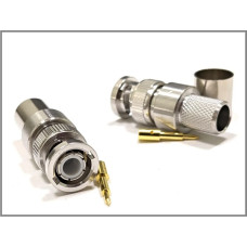 Роз'єм BNC-Male на кабель RG-8/LMR400 під обтиск