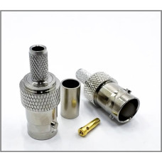 Разъем BNC Female на кабель RG-58 под обжим