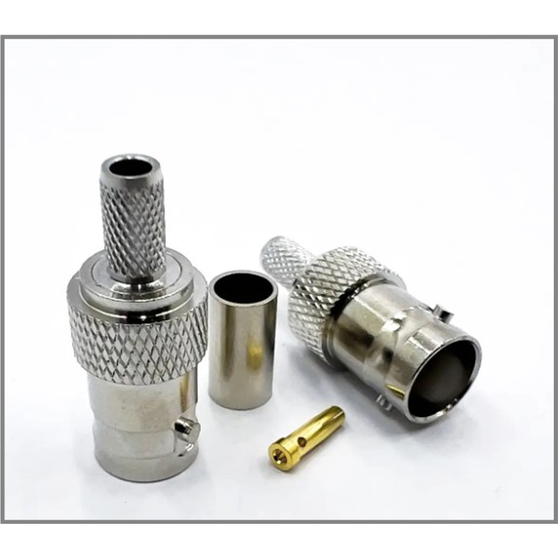 Роз'єм BNC Female на кабель RG-58 під обтиск