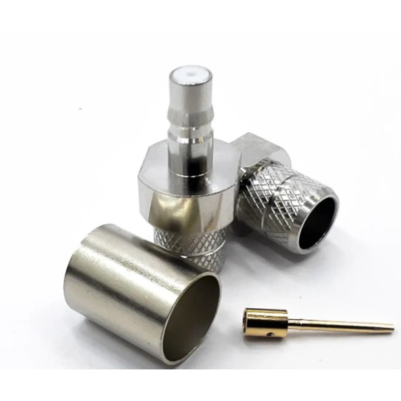 Роз'єм QMA-Female на кабель RG-8/LMR400 під обтиск