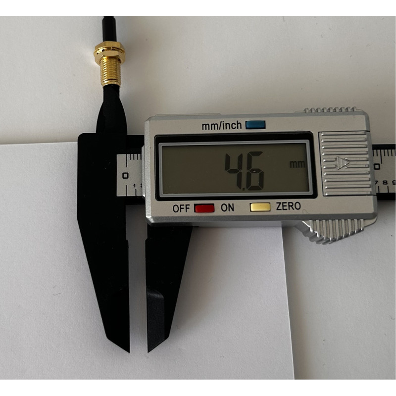 Пигтейл SMA-Male – SMA-Female ВЧ кабель-переходник RG316, длина 30 см.