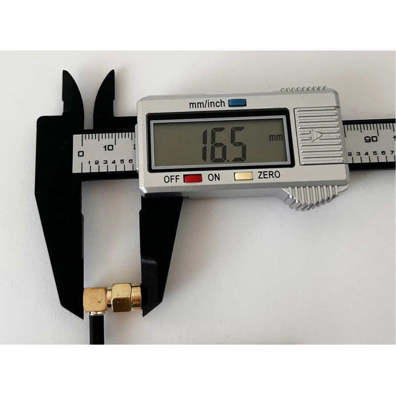 Пігтейл SMA-Male 90° - SMA Male ВЧ кабель перехідник RG316 довжина 30 см кутовий