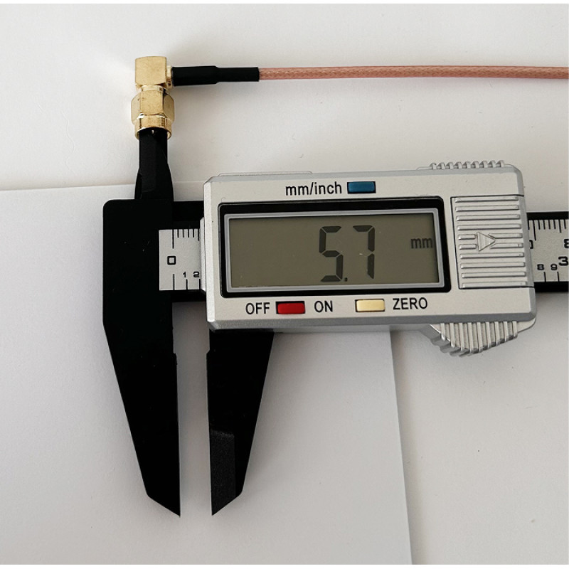 Пігтейл SMA-Male 90° - SMA Male ВЧ кабель перехідник RG316 довжина 30 см кутовий