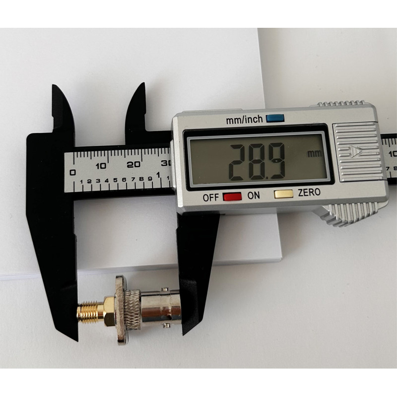 Переходник BNC-Female - SMA-Female (коннектор мама - мама) фланцевый