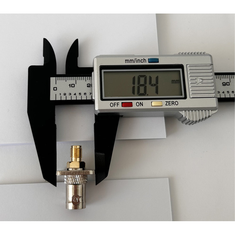 Переходник BNC-Female - SMA-Female (коннектор мама - мама) фланцевый