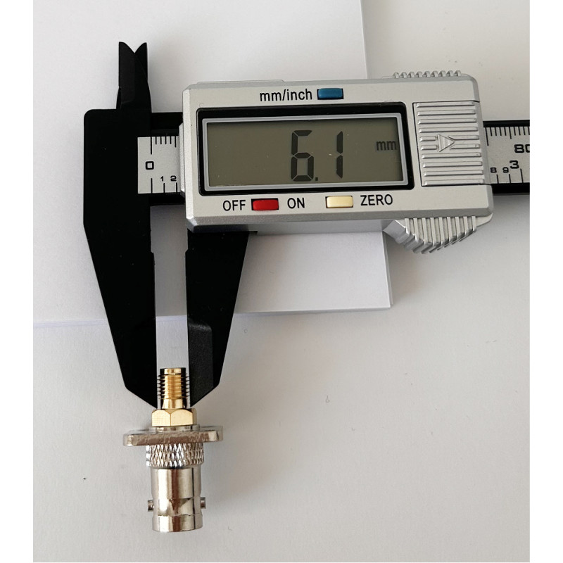 Перехідник BNC-Female - SMA-Female (конектор мама - мама) фланцевий