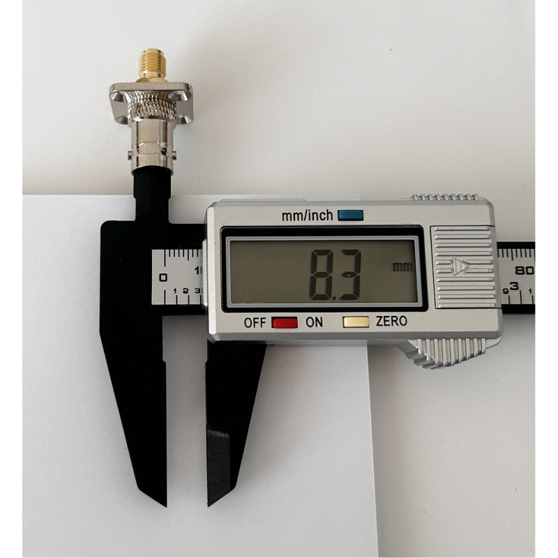 Перехідник BNC-Female - SMA-Female (конектор мама - мама) фланцевий