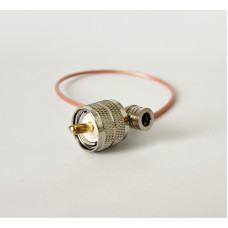 Пигтейл QMA-Male — UHF-Male, ВЧ кабель RG316, 30 см Пигтейл QMA-Male — UHF-Male, ВЧ кабель RG316, 30 см