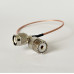 Пигтейл TNC-Male — UHF-Female, ВЧ кабель RG316, 30 см