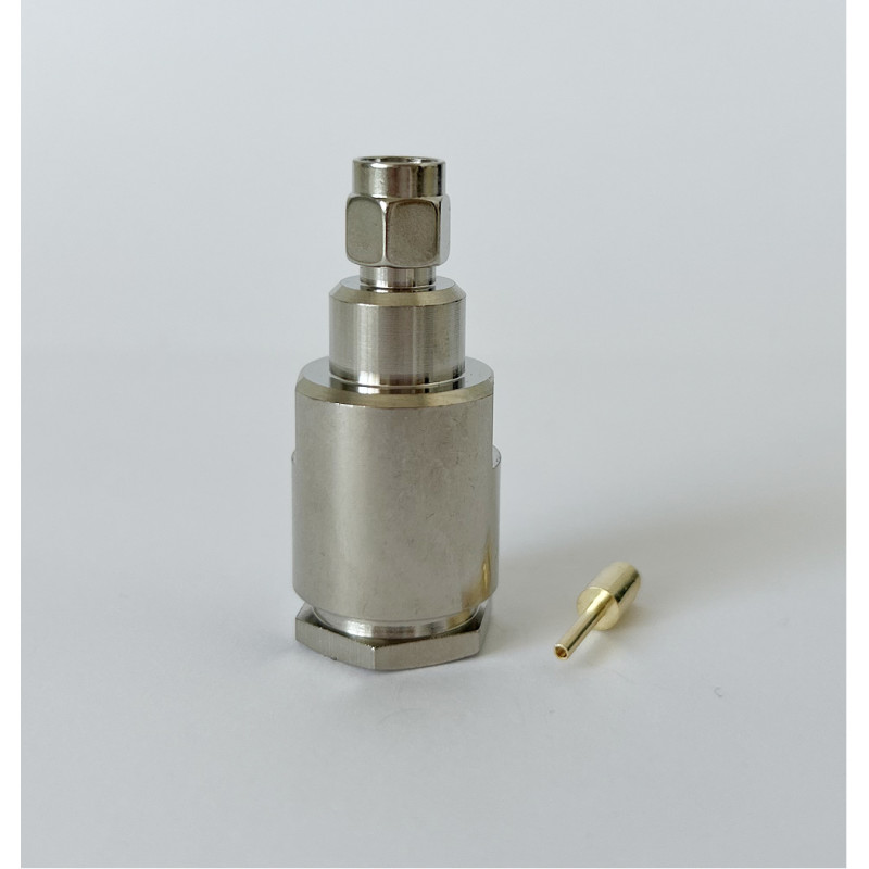 Роз’єм RP-SMA-Male для кабелю RG-213 під пайку