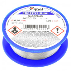Припой LC60-0.50/0.1 (Sn60Pb40-SW26) для ремонта, сборки и обслуживания электроники