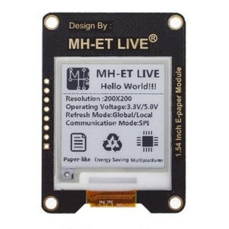 Модуль 1.54" E-Paper Display для ремонту, складання та обслуговування електронних пристроїв
