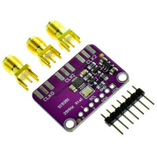 Модуль широкодиапазонный генератор частоты с I2C управлением на Si5351A для Arduino (датчик, плата расширения) для DIY проектов и обучения Модуль широкодиапазонный генератор частоты с I2C управлением на Si5351A для Arduino (датчик, плата расширения) для DIY проектов и обучения
