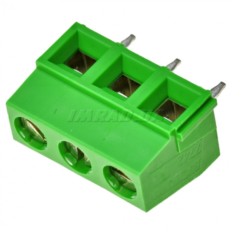 Клемник гвинтовий 282836-3 (клемна колодка, terminal block) для підключення та фіксації проводів