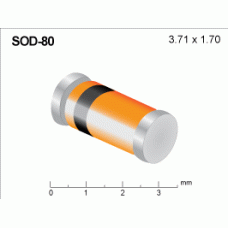 Стабилитрон BZV55-B10. 115 (Zener diode, зенер-диод) для стабилизации и ограничения напряжения