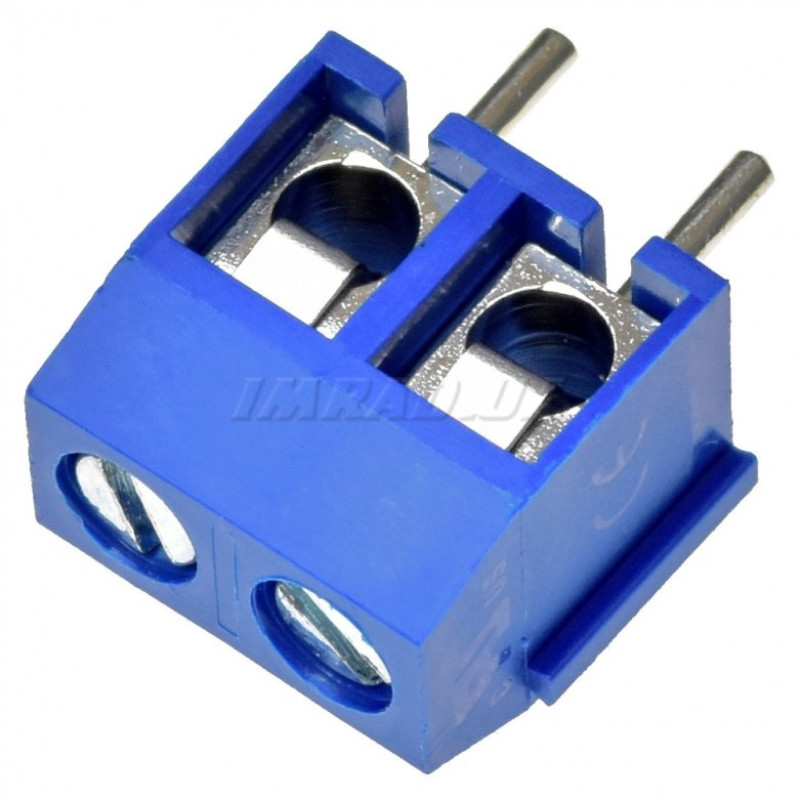 Клемник гвинтовий DG301-5.0-02P-12-00AH (клемна колодка, terminal block) для підключення та фіксації проводів