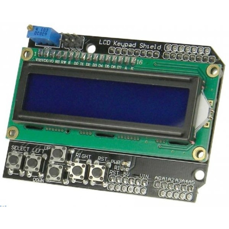 Модуль Arduino KEY - SHIELD LCD1602 для Arduino (датчик, плата розширення) для DIY проєктів та навчання