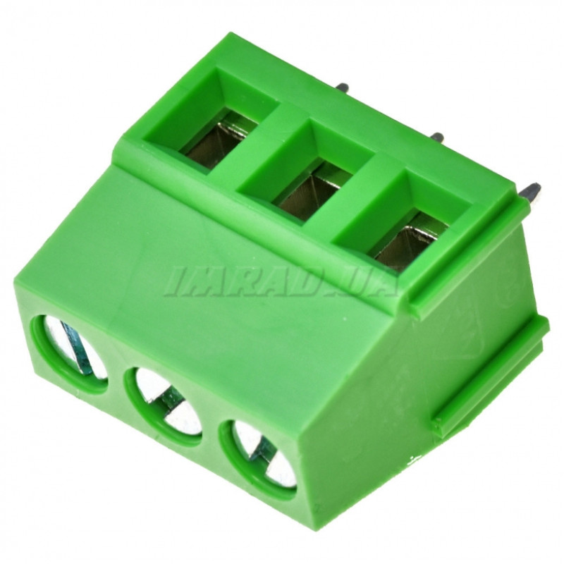 Клемник гвинтовий DG128-5.0-03P-14-00AH (клемна колодка, terminal block) для підключення та фіксації проводів