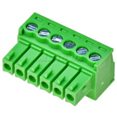 Клемник гвинтовий 15EDGK-3.5-06P-14-00A[H] (клемна колодка, terminal block) для підключення та фіксації проводів