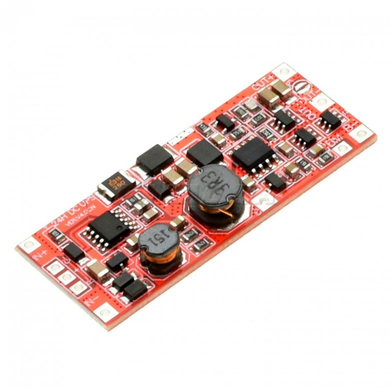 Плата UPS резервного живлення/зарядки 12V/15V 24W 2x18650 для ремонту, складання та обслуговування електроніки