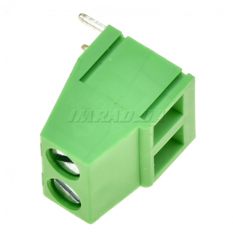 Клемник гвинтовий DG128R-5.0-02P-14-00AH (клемна колодка, terminal block) для підключення та фіксації проводів