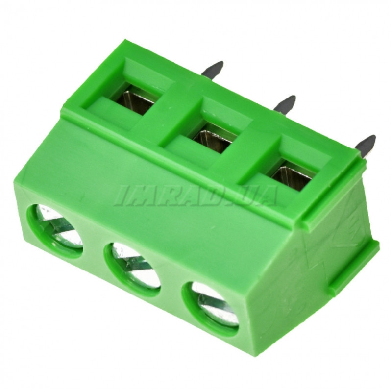 Клеммник винтовой DG127-5.08-03P-14-00ah (клеммная колодка, terminal block) Для подключения и фиксации проводов