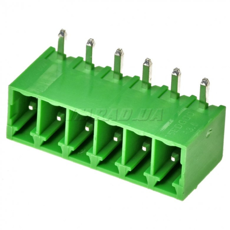 Клемник гвинтовий 15EDGRC-3.5-06P-14-00AH (клемна колодка, terminal block) для підключення та фіксації проводів