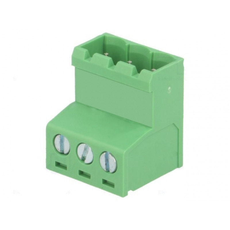 Клемник гвинтовий 2EDGKR-5.0-03P14 (клемна колодка, terminal block) для підключення та фіксації проводів