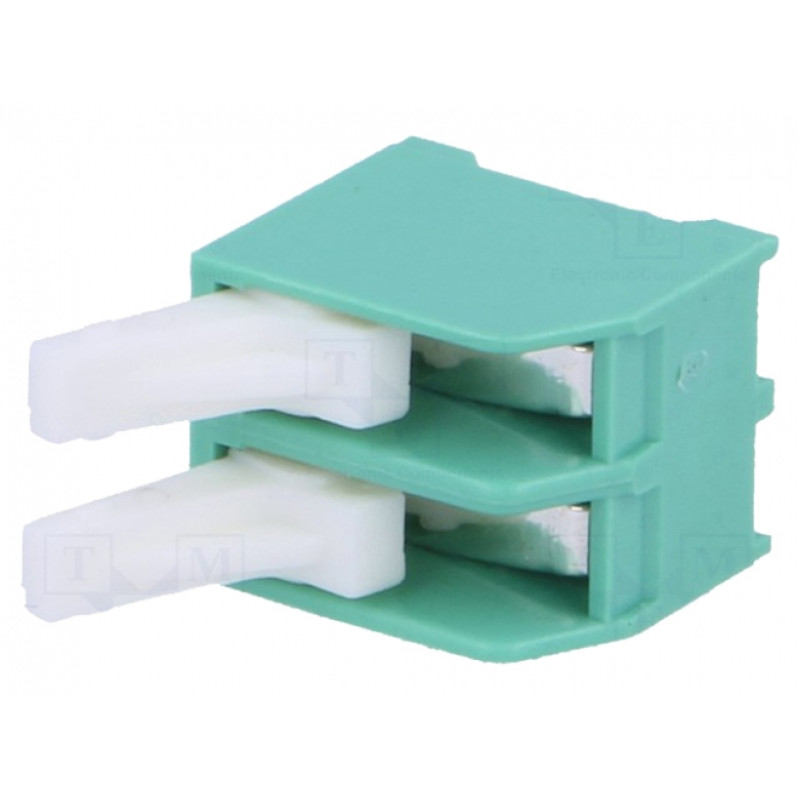 Клемник гвинтовий TB-5.0-PT-2P (клемна колодка, terminal block) для підключення та фіксації проводів