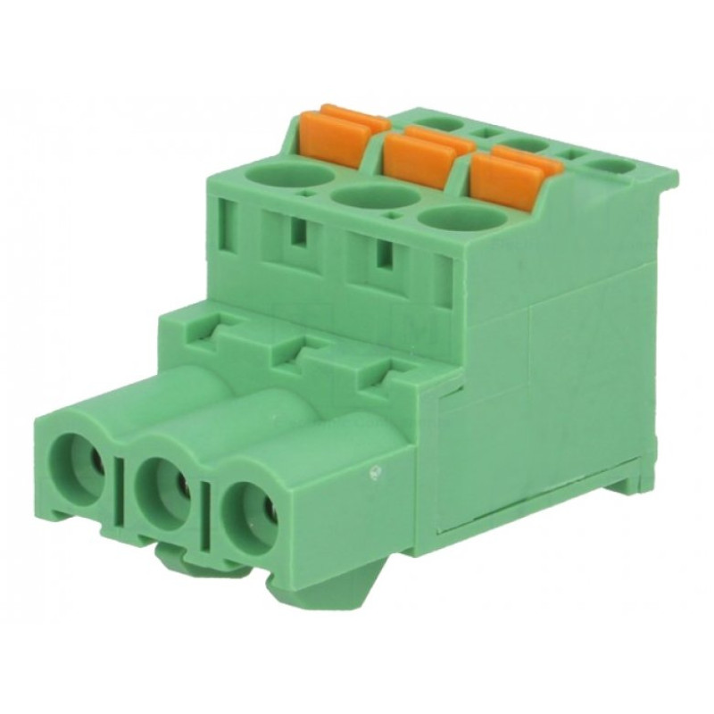 Клемник гвинтовий 2EDGKDB-5.0-03P (клемна колодка, terminal block) для підключення та фіксації проводів