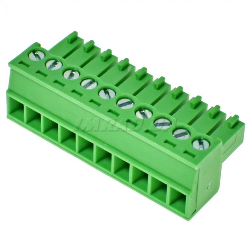 Клеммник винтовой 15edgk-3.5-10P-14 - 00ah (клеммная колодка, terminal block) Для подключения и фиксации проводов
