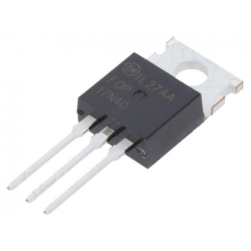 MOSFET транзистор FQP17N40 (полевой ключ, power MOSFET) для силовых схем, инверторов и импульсных БП