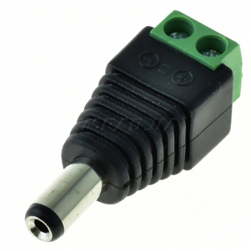 DC разъем питания PC-2.1/5.5-TB (гнездо, коннектор) для подключения адаптеров и блоков питания