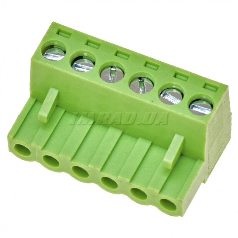 Винтовой клеммник HT508K-5.08-6P (клеммная колодка) для надежного подключения и фиксации проводов