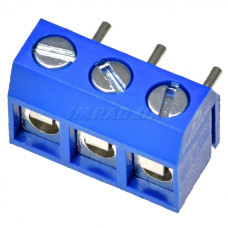 Клемник гвинтовий DG301R-5.0-03P-12-00AH (клемна колодка, terminal block) для підключення та фіксації проводів