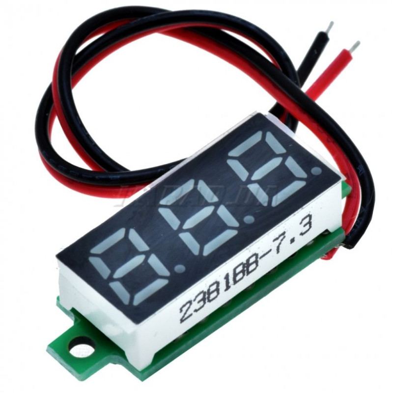 Цифровий вольтметр DC 30V (GREEN) для ремонту, складання та обслуговування електроніки