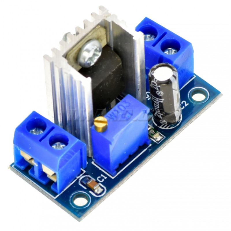 Стабилизатор напряжения понижающий на LM317T для ремонта, сборки и обслуживания электронных устройств